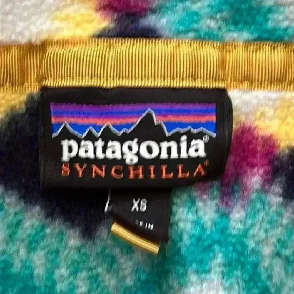 Patagonia Xs Fleece Pullover Vintage Southwest Style Sweater Snap T View 6